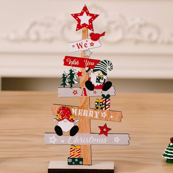 Wooden gnome Christmas tree decor - Picture 2 of 3